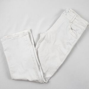 Kut From The Kloth Kelsey High Rise Ankle Flare White Stretch Denim Jeans Sz 4